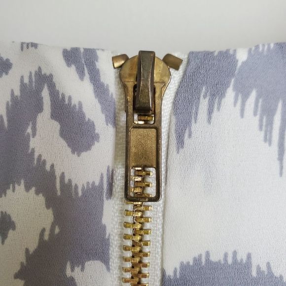 Lulu's Give Me a Print Slate Grey Print Shift Dress Size Small - Picture 4 of 7